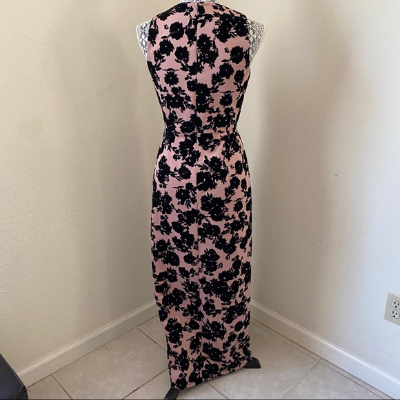 NWT Enfocus Studio Pink Black Velvet Floral Maxi 6 - Picture 13 of 13